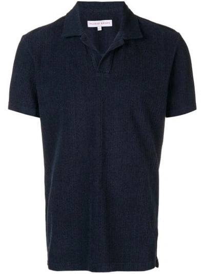 Orlebar Brown Basic Polo Shirt In Blue