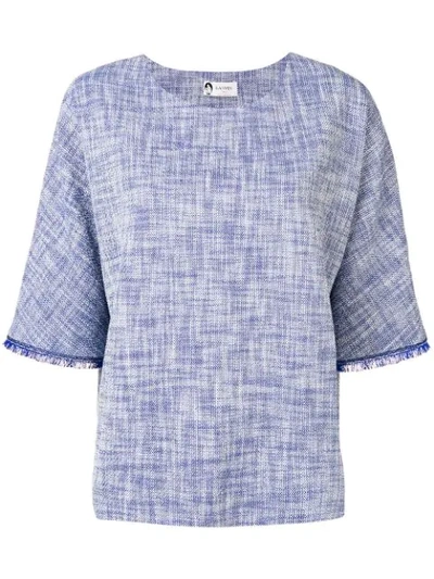 Lanvin Fringed Detailed Blouse In Blue