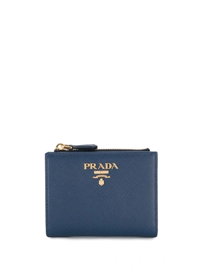 Prada Fold Out Purse - Blue In Blue