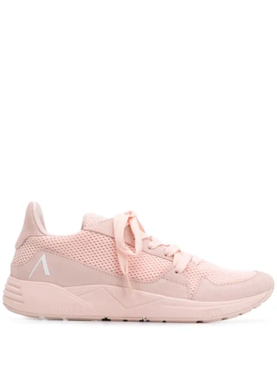 Arkk Mesh Panel Sneakers In Pink