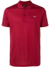 Paul & Shark Embroidered Logo Polo Shirt In Red