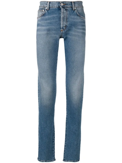 Heron Preston Regular Five Pocket Design Jeans In Blue