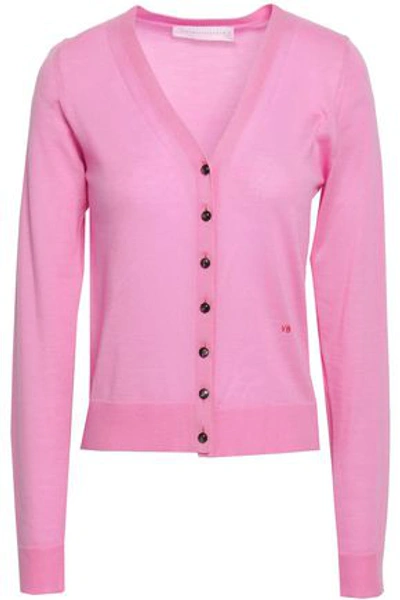 Victoria Beckham Woman Cashmere Cardigan Pink