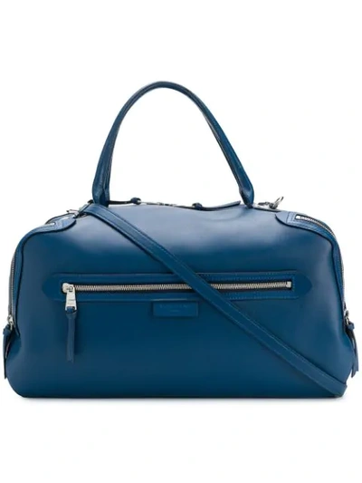 Sonia Rykiel Large Bowling Tote In Blue