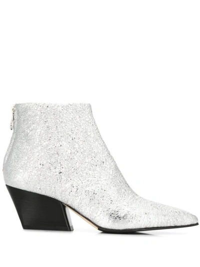 Aeyde Freya Ankle Boots In Metallic