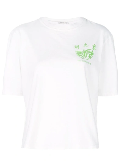 Sandy Liang Round Neck T In White