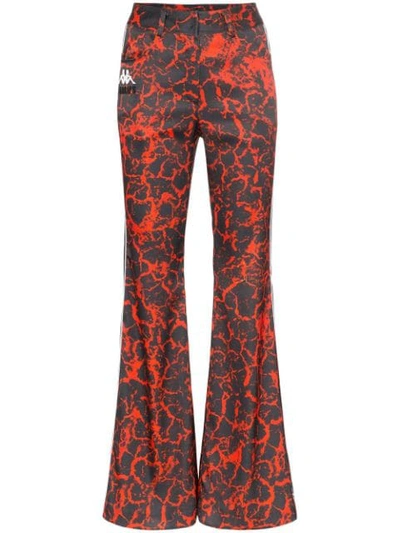 Charm's X Kappa Hose Mit Flammen-print In  Red