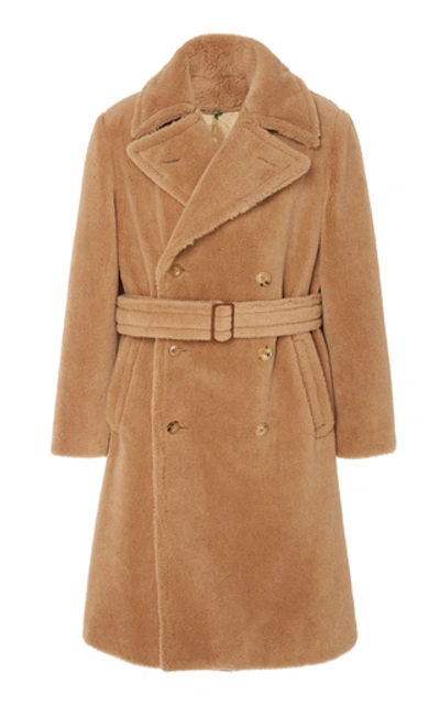 Ralph Lauren Cuddle Alpaca Coat In Brown
