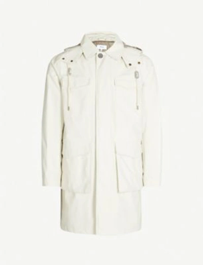 Reiss Archer Cotton-blend Trench Coat In White