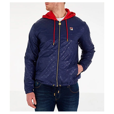 Fila Men's Copper Full-zip Wind Jacket In Blue