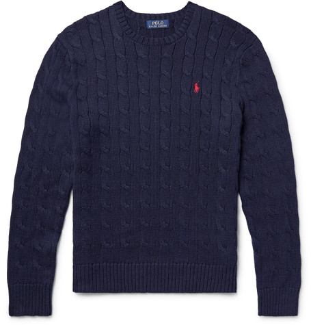 Polo Ralph Lauren Cable-knit Cotton Sweater | ModeSens
