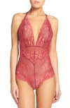 Free People Intimately Fp Too Cute To Handle Bodysuit In Coral