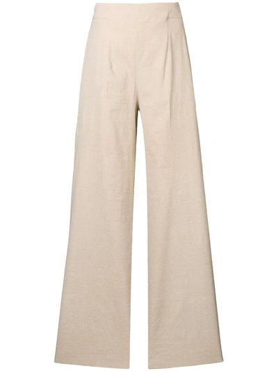 Pinko Flared Trousers In Neutrals