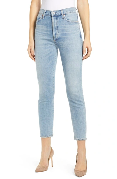 Citizens Of Humanity Olivia High-rise Slim-leg Crop Jeans In Renew