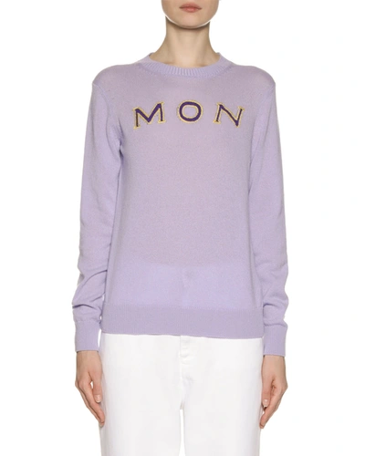 Moncler Cashmere Mon/cler Sweater In Lilac