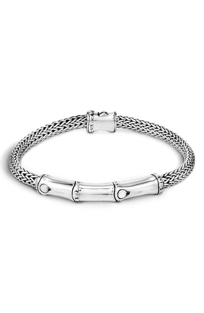 John Hardy Bamboo Sterling Silver Station Chain Bracelet