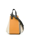 Loewe Hammock Small Colorblock Leather Satchel Bag In Neutrals