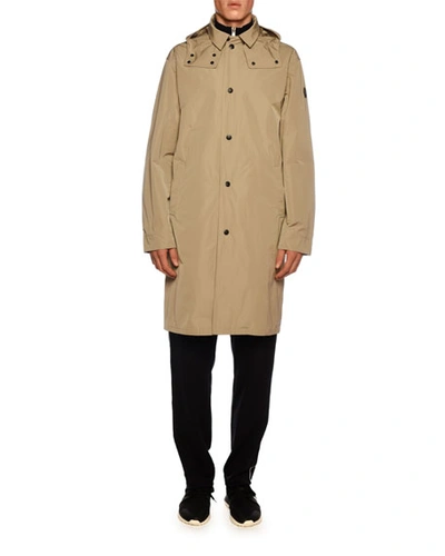 Moncler Men's Victoire Rain Coat In Brown