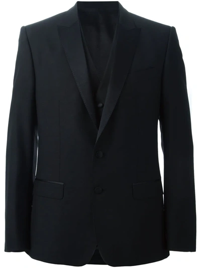 Dolce & Gabbana Three-piece Dinner Suit In Black