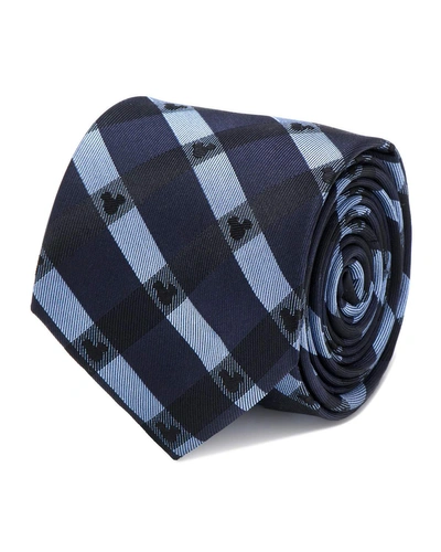 Cufflinks, Inc Mickey Mouse Plaid Tie In Blue