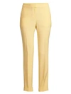 Lafayette 148 Clinton Finesse Crepe Cuffed Pants In Prosecco