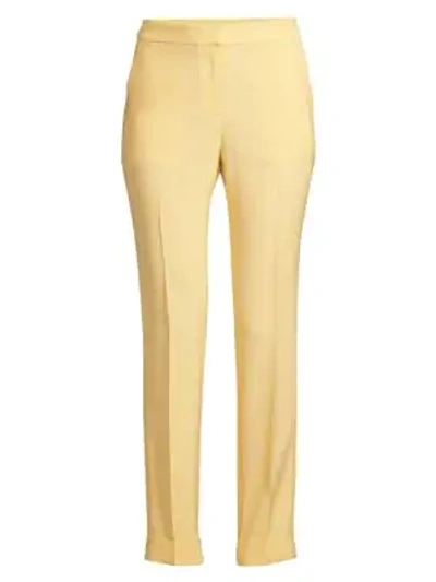 Lafayette 148 Clinton Finesse Crepe Cuffed Pants In Prosecco