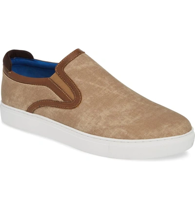 English Laundry Jack Slip-on Sneaker In Tan Suede