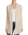 C By Bloomingdale's Open-front Cashmere Cardigan - 100% Exclusive In Heather Oatmeal