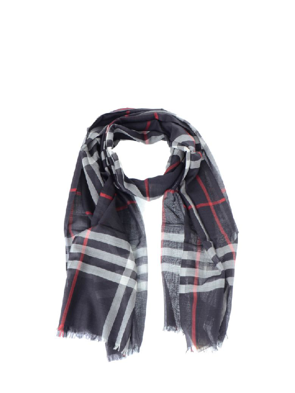 Burberry Scarf In Navy ModeSens