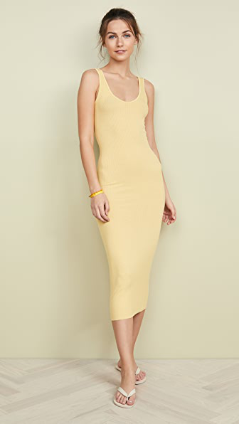 enza costa midi dress