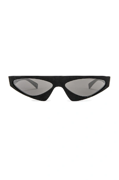 Oliver Peoples X Alain Mikli Josseline Sunglasses In Noir Mikli & Grey Silver Mirror