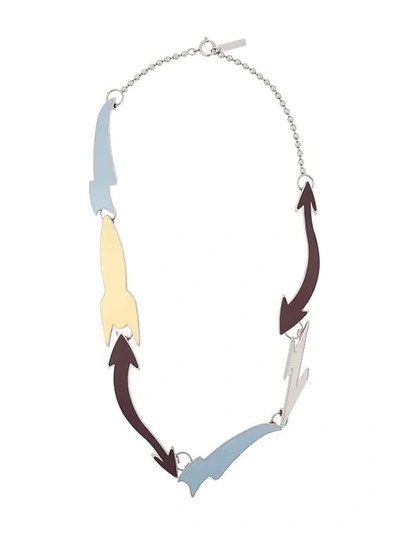 Marni Abstract Necklace In Blue