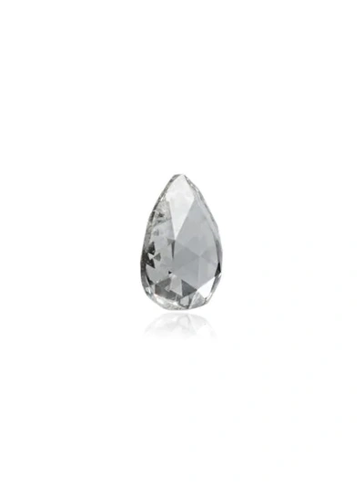 Loquet White April Diamond Birthstone Charm In Metallic