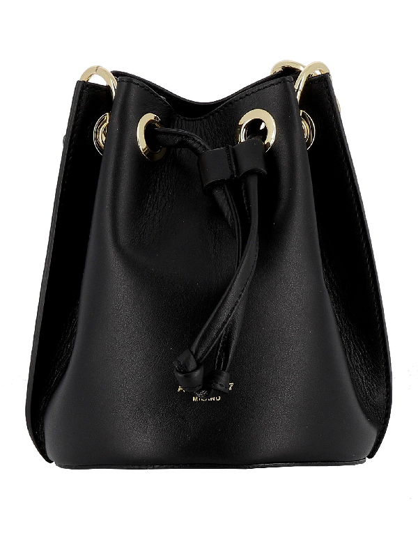 Avenue 67 Black Leather Handbag | ModeSens