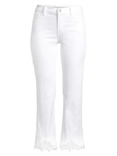 J Brand Selena Crop Lace Bootcut Jeans In Avalon