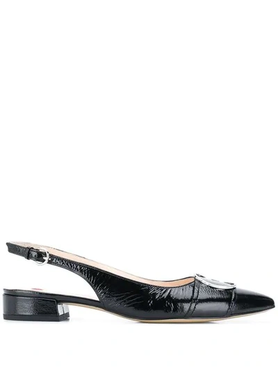 Hogl Sling Back Ballerinas In Black