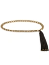 Gucci Tassel Embellished Chain Belt - Gold