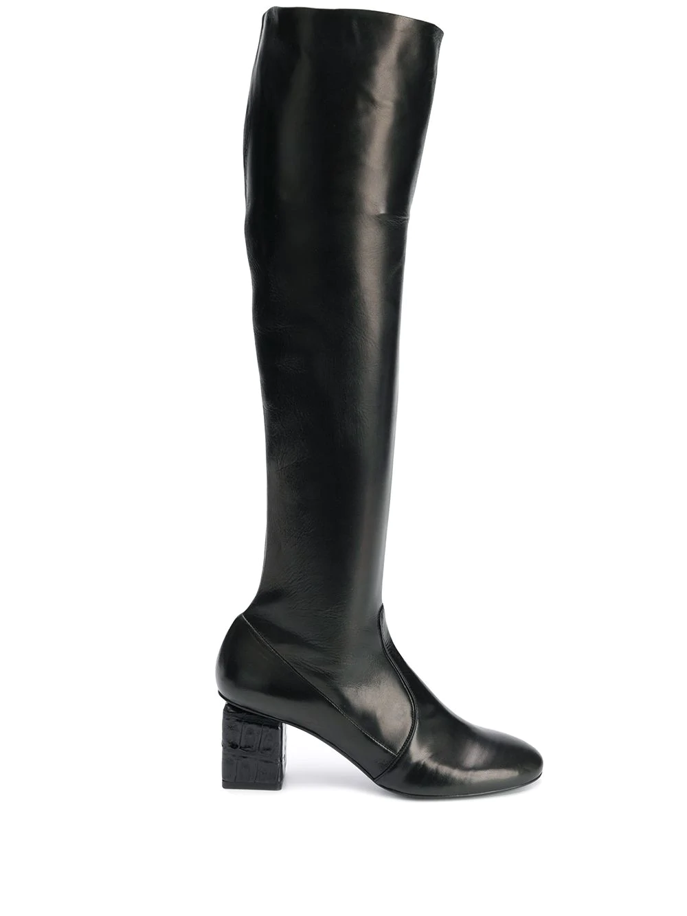 Ermanno Scervino Knee-Length Boots - Black | ModeSens