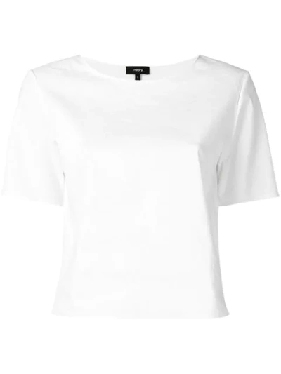 Theory Woven T In White