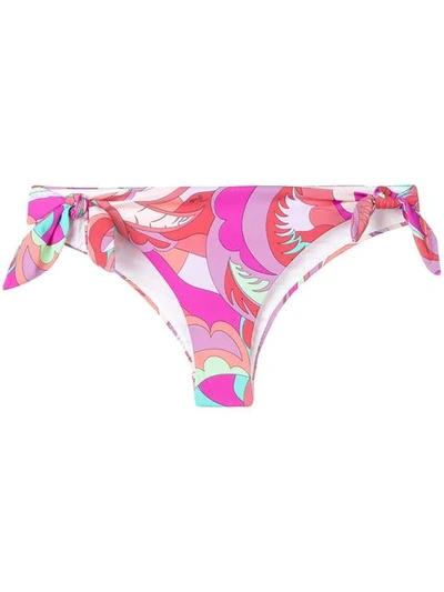 Emilio Pucci Side Ties Bikini Bottoms In Pink