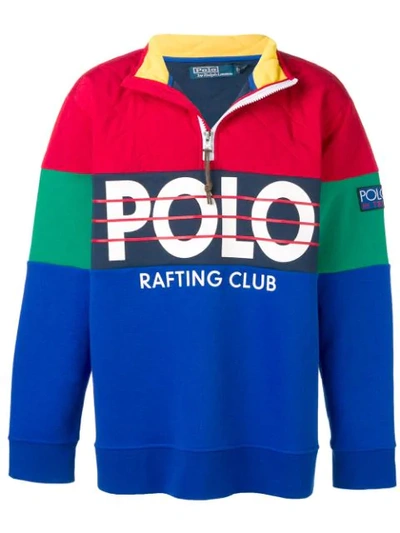 Polo Ralph Lauren Colour-blocked Logo Sweatshirt - 蓝色 In Blue