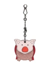 Bottega Veneta Piggy Keyring In Pink