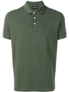 Emporio Armani Logo Detail Polo Shirt In Green