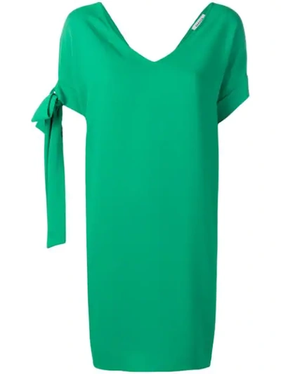 P.a.r.o.s.h Tie Sleeve Dress In Green