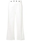 Bellerose Wide Leg Trousers In White