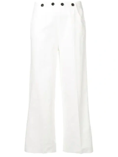 Bellerose Wide Leg Trousers In White
