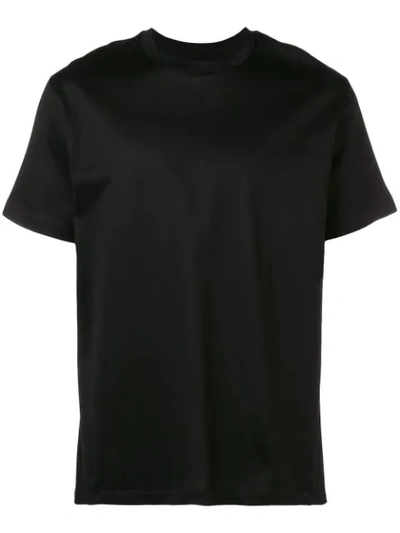 Les Hommes Rear Print T-shirt In Black