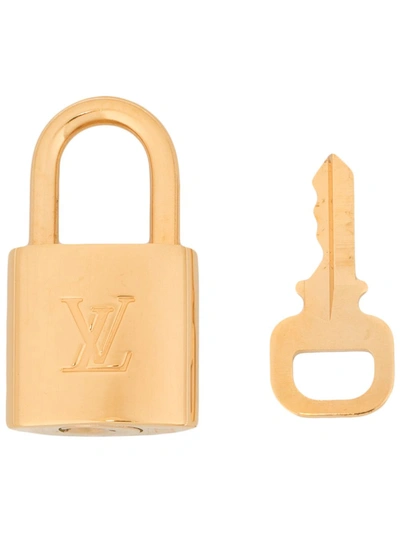 Louis Vuitton Vintage 锁扣吊饰钥匙扣 - 金色