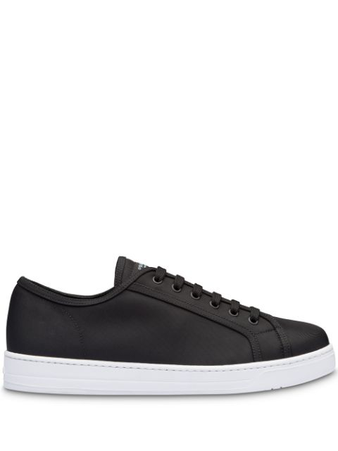 prada vitello plume leather sneakers