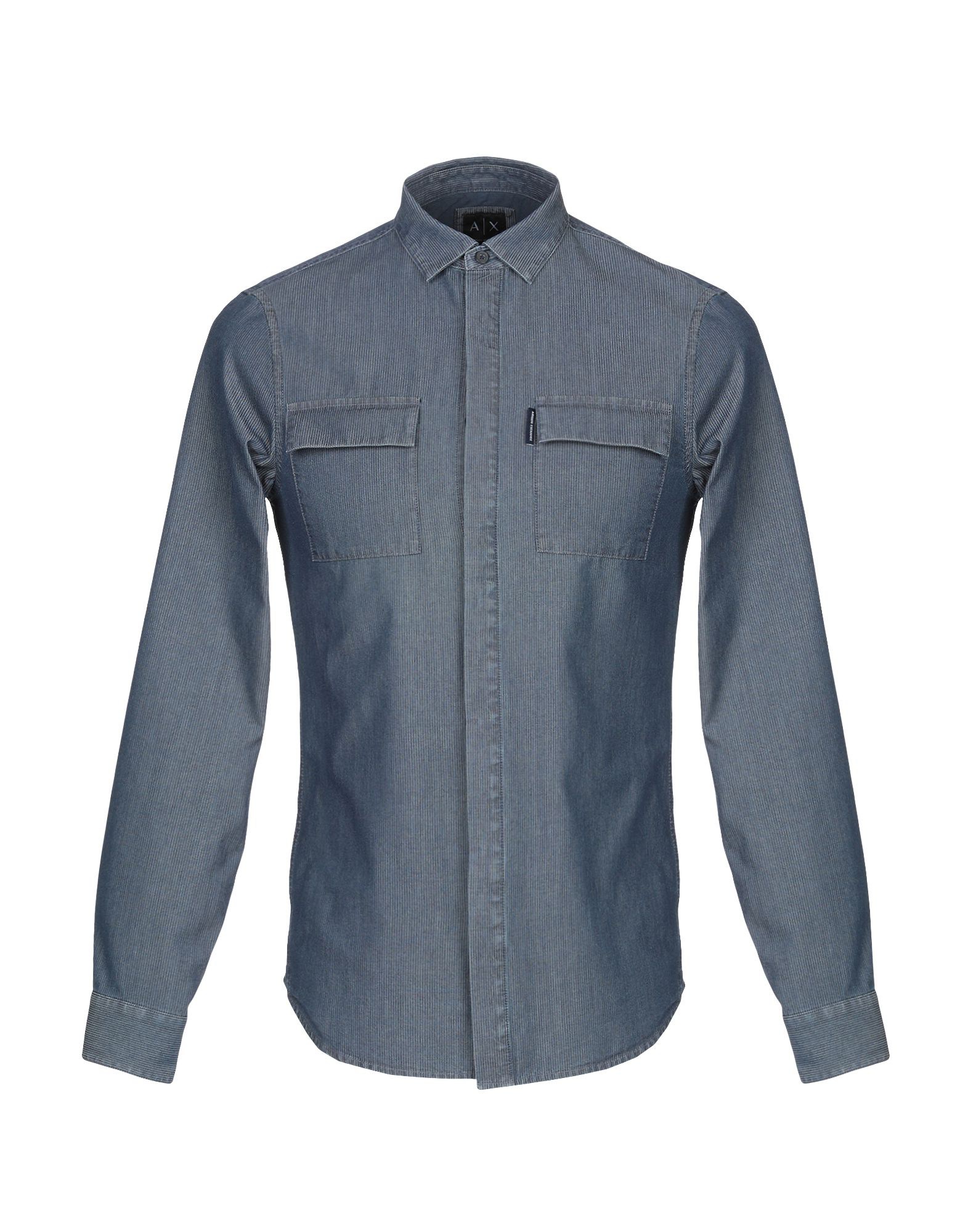 Armani Exchange Denim Shirt In Blue | ModeSens